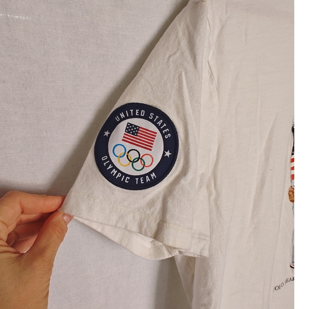 Polo Ralph Lauren Team USA Paris 2024 Summer Paralympics Villagewear Bear L - Picture 6 of 9